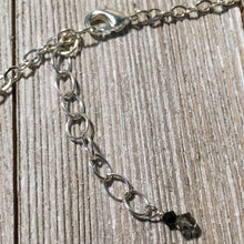 Load image into Gallery viewer, Graphite Swarovski Crystal Lariat Necklace