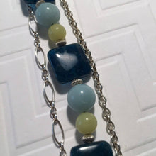 Load image into Gallery viewer, Apatite, Amazonite, and Jade Bracelet