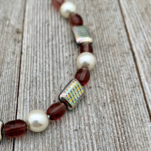 Load image into Gallery viewer, DIY Bracelet Kit with Instructions, Amethyst Glass, Metallic Glass, DIY Craft Kit, For Adults