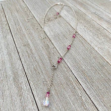Load image into Gallery viewer, Swarovski Crystal Heart Lariat Necklace