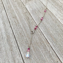 Load image into Gallery viewer, Swarovski Crystal Heart Lariat Necklace