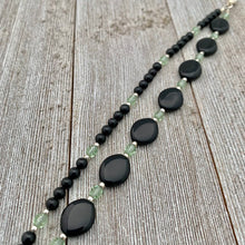 Load image into Gallery viewer, Black & Green Double Strand Bracelet