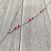Load image into Gallery viewer, Swarovski Crystal Heart Lariat Necklace