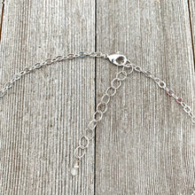 Load image into Gallery viewer, Blue Lace Agate Pendant, Freshwater Pearl, Faceted Czech Glass, Flat Cable Chain, Pendant Necklace