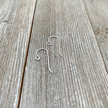 Load image into Gallery viewer, Sterling Silver Ear Wires, Front Loop, 20 Gauge, TierraCast, 1 Pair, Beader, Crafter, Earrings