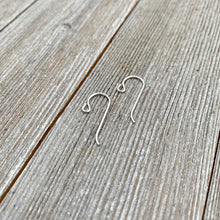 Load image into Gallery viewer, Sterling Silver Ear Wires, Front Loop, 20 Gauge, TierraCast, 1 Pair, Beader, Crafter, Earrings