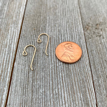 Load image into Gallery viewer, 14K Gold Filled Ear Wires, Front Loop, 20 Gauge, 1 Pair, Beader, Crafter, Jewelry Repair, Earrings