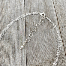 Load image into Gallery viewer, Swarovski Crystals and Pearls, Crystal Teardrop, Silver Shade, Light Sapphire Satin, Adjustable