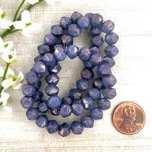 Load image into Gallery viewer, 8mm English Cut Celestial Blue with Hyacinth Finish
