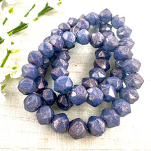Load image into Gallery viewer, 8mm English Cut Celestial Blue with Hyacinth Finish

