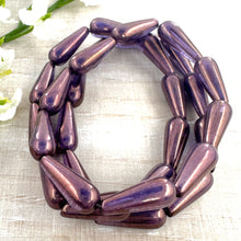 Load image into Gallery viewer, 6x15mm Dangle Drop Grape with a Bronze Finish
