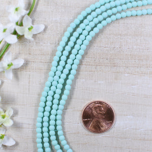 3mm Druk Alabaster Soft Turquoise
