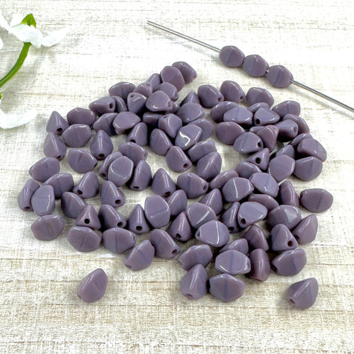 Opaque Purple 5x3mm Pinch Bead