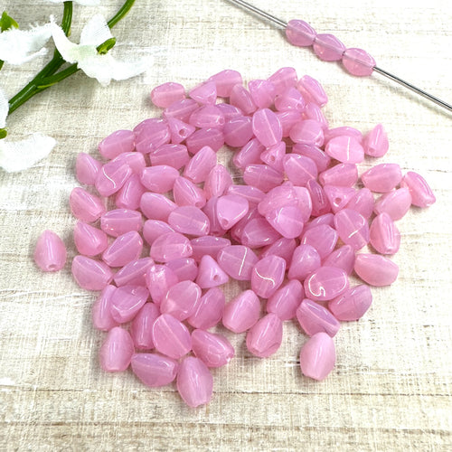 Pink Opal 5x3mm Pinch Bead