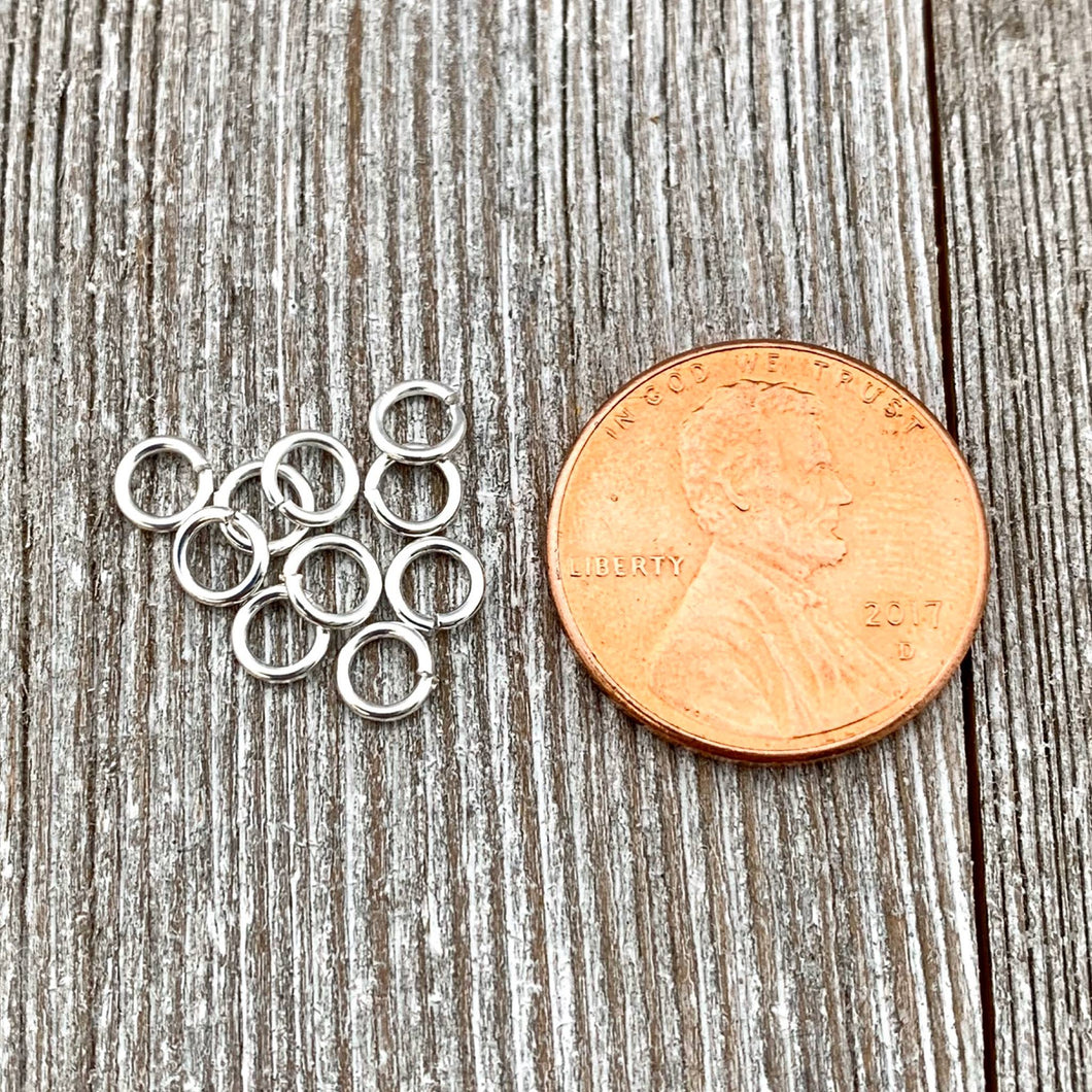 4mm Silver Plated Jump Ring