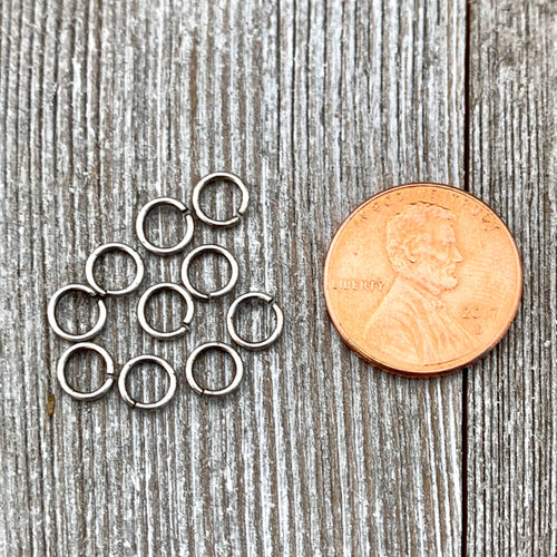 5.5mm Antique Silver Plated Jump Ring