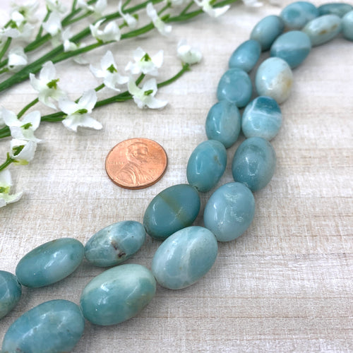 Amazonite ~12x17mm Oval Nugget