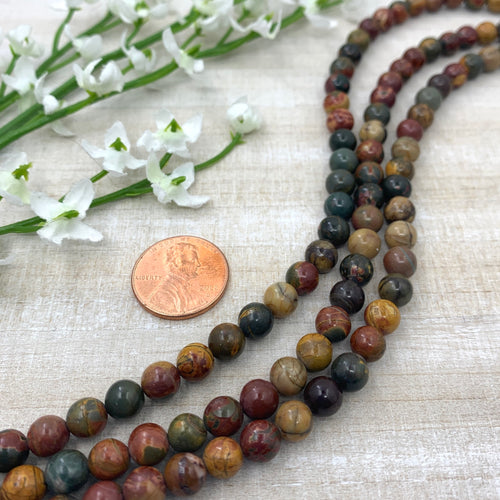6mm Red Creek Jasper Round