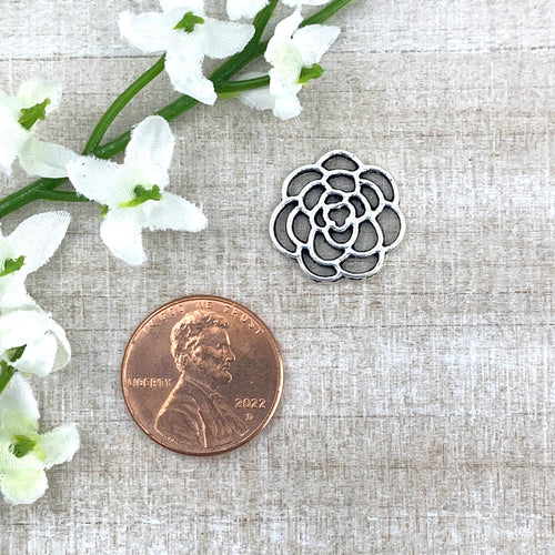 Small Open Flower Filigree Link