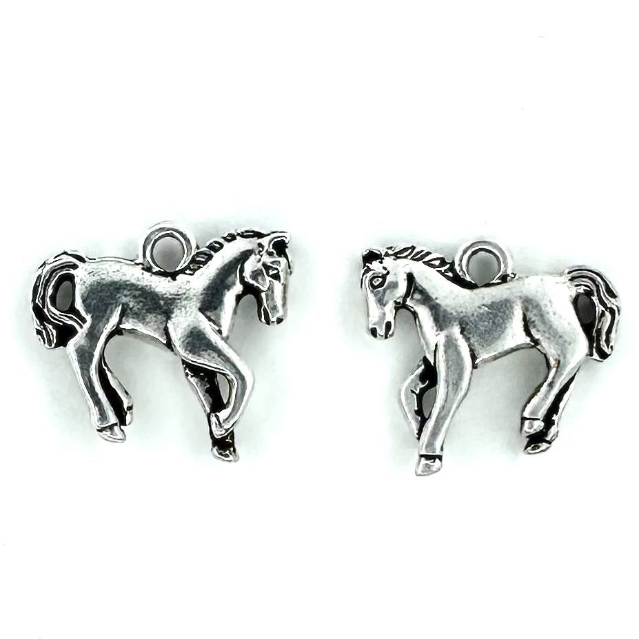 Horse Charm Silver Plated