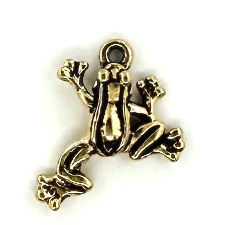 Frog Charm Gold Plated