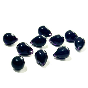 9x13mm Drop Deep Dark Purple