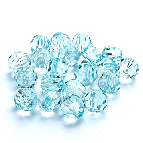 Preciosa Crystal 4mm Round Light Blue - 20 Pack