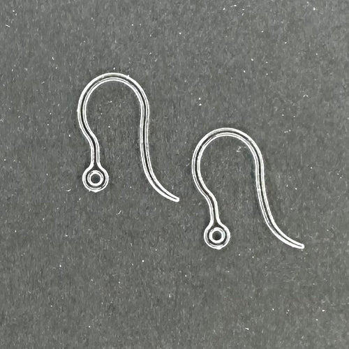 Transparent Resin Ear Wires - 10 Pairs