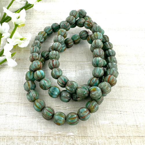 5mm Melon Sea Green with Picasso Finish