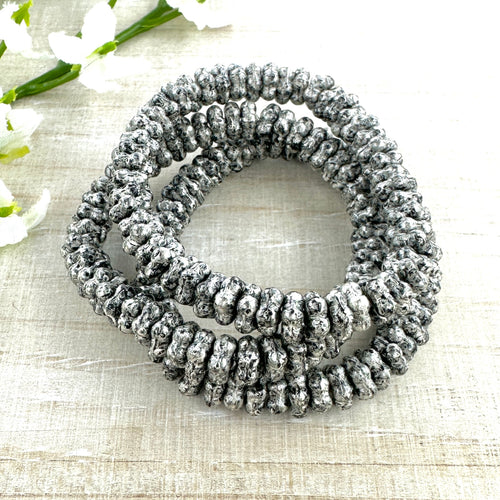 5mm Forget-Me-Not Spacers Antique Silver