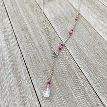 Load image into Gallery viewer, Swarovski Crystal Heart Lariat Necklace
